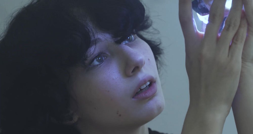 Close-up with the cube